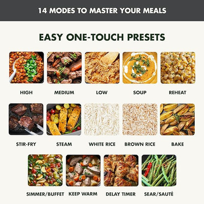 GreenPan Elite 14-in-1 Nonstick 6QT Electric Slow Cooker, PFAS-Free Ceramic - Image 5
