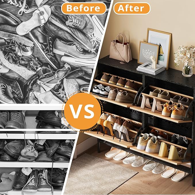 IRONCK Rattan Shoe Cabinet Storage - Image 7