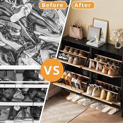 IRONCK Rattan Shoe Cabinet Storage - Image 7