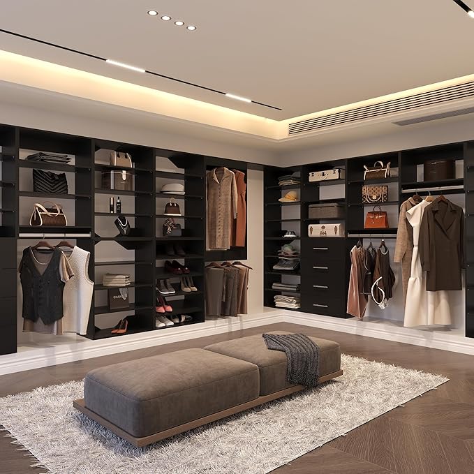 Modular Closet System, Wood Tower Closet Storage - Image 4