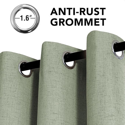 H.VERSAILTEX Linen Curtains 100% Blackout Curtains - Image 3