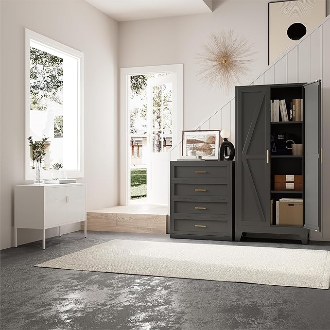 61" Tall Pantry Cabinet, Kitchen Pantry Storage Cabinets - Image 2