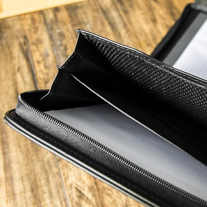Cossini Black Superior Vegan Leather Business Portfolio - Image 5