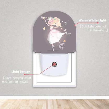Axxitude Ballet Girl Flower Butterfly Night Lights Plug into Wall - Image 2