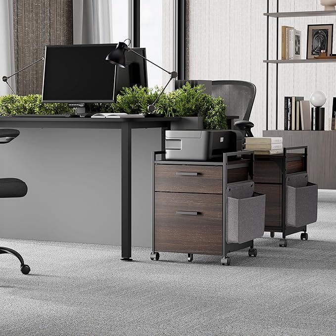 EUREKA ERGONOMIC 2-Drawer Mobile File Cabinet - Image 3