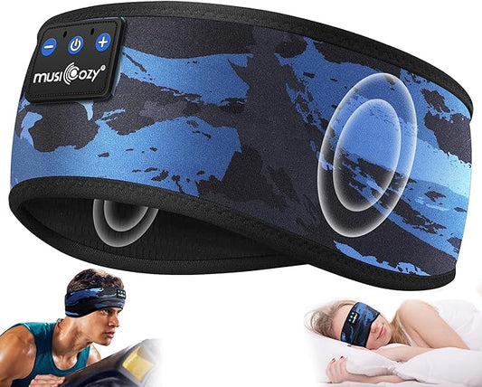 MUSICOZY Bluetooth 5.4 Sleep Headband Headphones, Wireless Sweatproof Earbuds by MUSICOZY