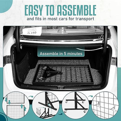 2 Gridwall Panels | 5 FT Tall x 2 FT Wide Portable Display Stand - Image 5