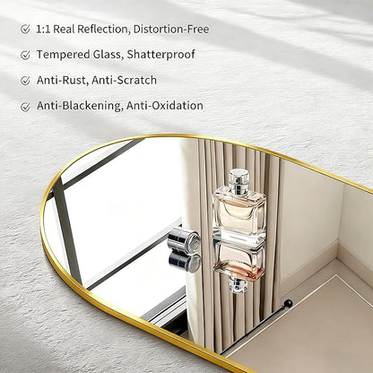 CIRCUMI Arched Wall Mirror, Metal Frame, Large Size - Image 3