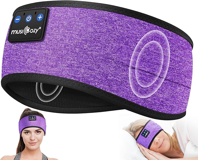 MUSICOZY Sleep Headphones Wireless, Grape Purple by MUSICOZY