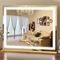 ROLOVE Gold Vanity Mirror with Lights 23x18 Inch, 3-Color Dimmable LED & Touch by ROLOVE