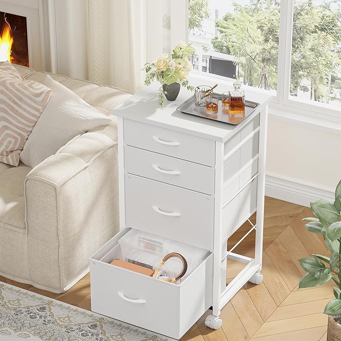 4 Drawers Mobile File Cabinet Vertical Filing Cabinet - Image 8