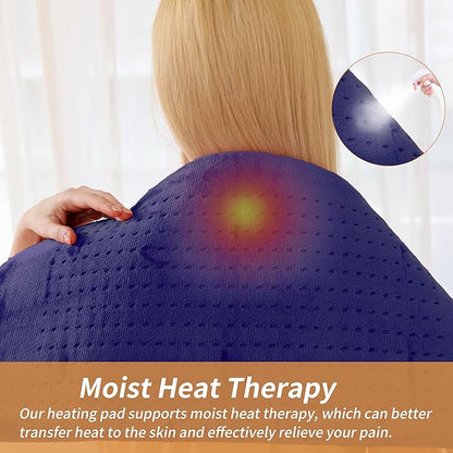 Massaging Weighted Heating Pad for Back Pain Relief, Heating Pads for Neck - Image 5