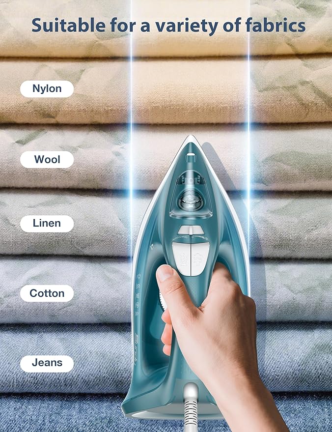Steam Iron for Clothes - 1500W Iron - Image 7