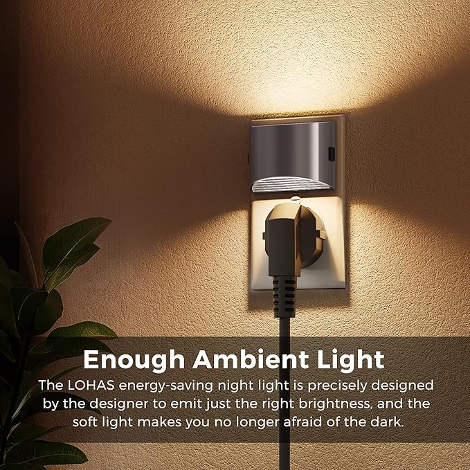 L LOHAS LED Night Lights Plug into Wall, Dimmable Night Light - Image 2