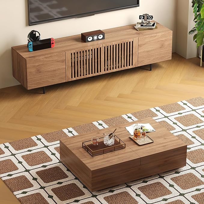 gaoyangjiaju Mid-Century Modern Expandable Coffee Table & TV Stand Set - Image 7