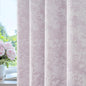 Beauoop Purple Floral Jacquard Blackout Curtains 96 Inches Long 2 Panels by Beauoop