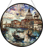 Customized Venice Italy Stained Glass Window Hanging Sun Catcher Halloween Haning Ornament Decoration Christmas Birthday Gifts for Lover Friends Mother Day