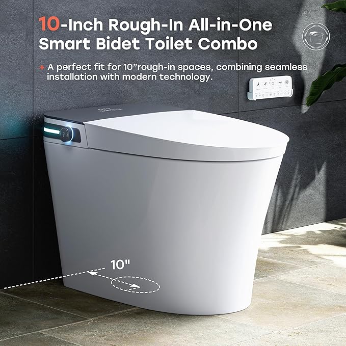 HOROW Bidet Toilet 10" Rough-in, Smart Toilet - Image 2