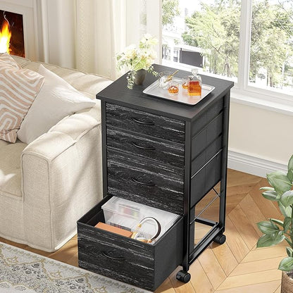 4 Drawers Mobile File Cabinet Vertical Filing Cabinet - Image 8