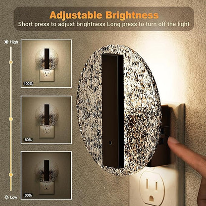 JandCase Night Light, LED Night Lights Plug into Wall, 3000K Warm White - Image 2