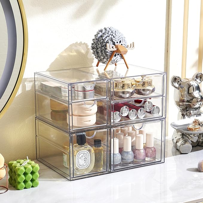Prsildan Acrylic Drawer Makeup Organizer - Image 2