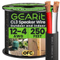 GEARit Outdoor Speaker Wire CL3 Rated, 12 Gauge Speaker Wire, Speaker Cable 250 by GEARit
