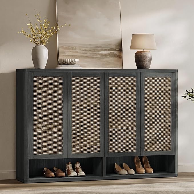 SICOTAS Rattan Shoe Storage Cabinet by SICOTAS