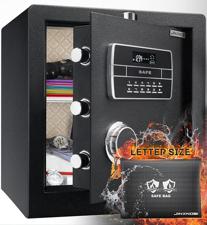 2.2 cubic feet Safe Box with fire and waterproof bag, Security home safe cabinet by JINXNOBI