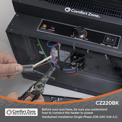 Comfort Zone Hard-Wired Ceiling Mount Garage Electric Space Heater, Fan-Forced - Image 2