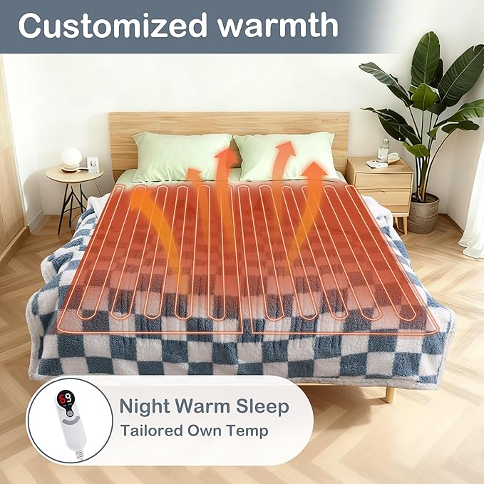 Electric Heated Blanket Full Size 72"×84" - Image 4