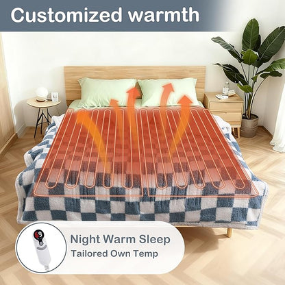 Electric Heated Blanket Full Size 72"×84" - Image 4