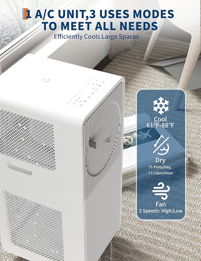 Portable Air Conditioner, 12000 BTU Portable AC Unit - Image 4