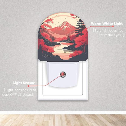 Axxitude Japanese Mountains Night Lights Plug into Wall - Image 2