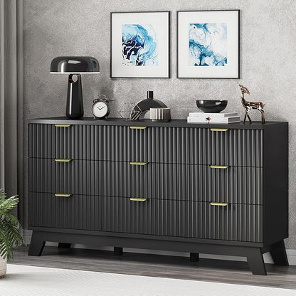 Xixini Fluted Dresser for Bedroom - Image 4