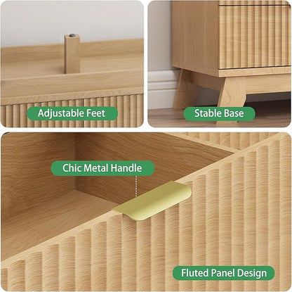 Fluted Dresser for Bedroom - Image 6
