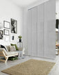 Panel Blinds Room Divider 45.8"-86" x 96", Airo | Fabric Panel Room Dividers for Sliding Glass and Closet Doors with Adjustable Track and Trimmable Panels