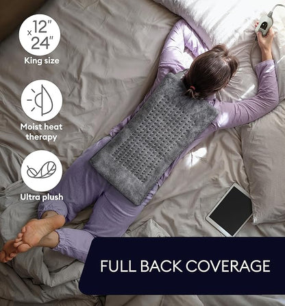 GENIANI Electric Heating Pad for Back Pain & Cramps Relief, Electric Throw - Image 5