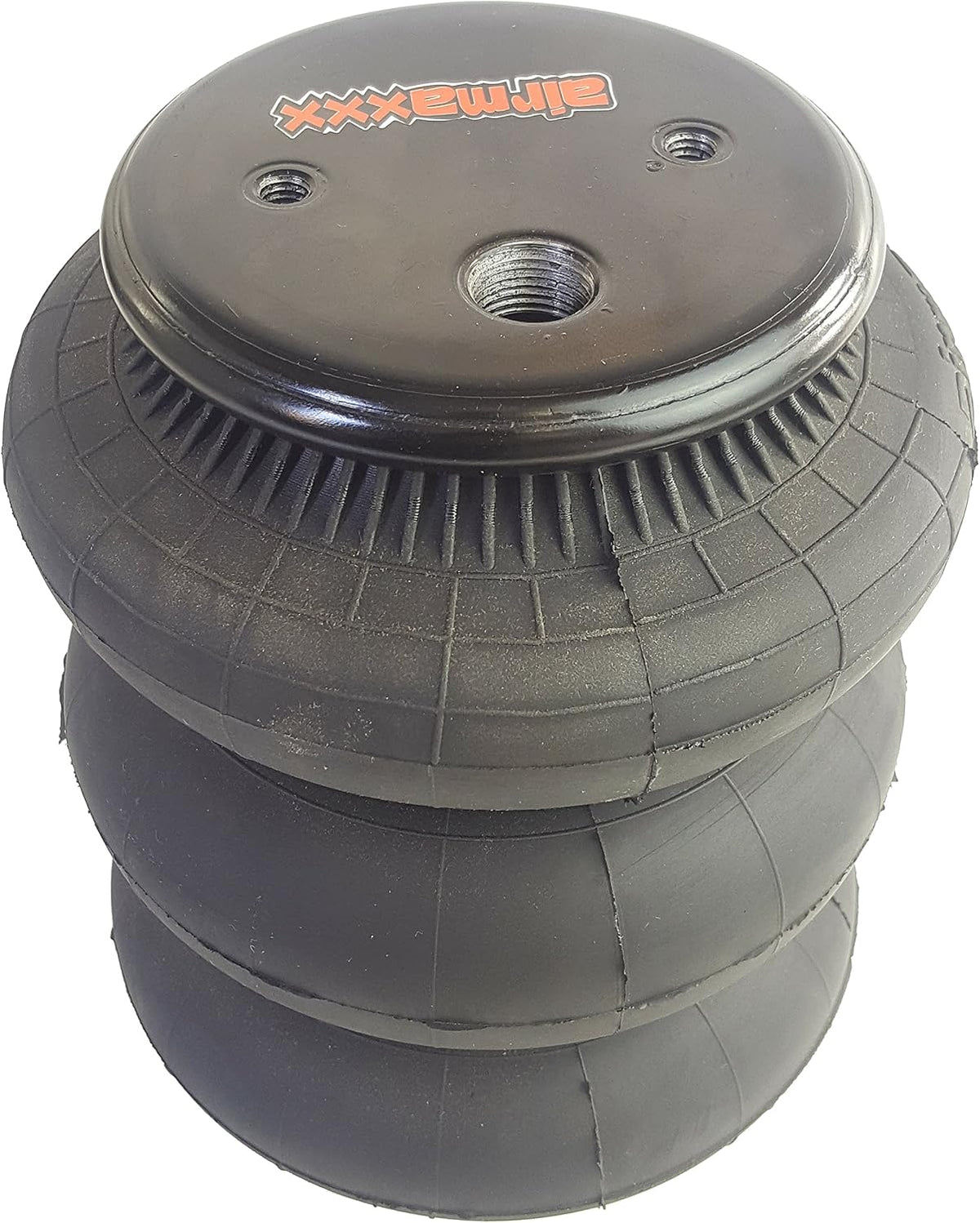 triple bellow 2600 air ride suspension bags 1/2" shown in use