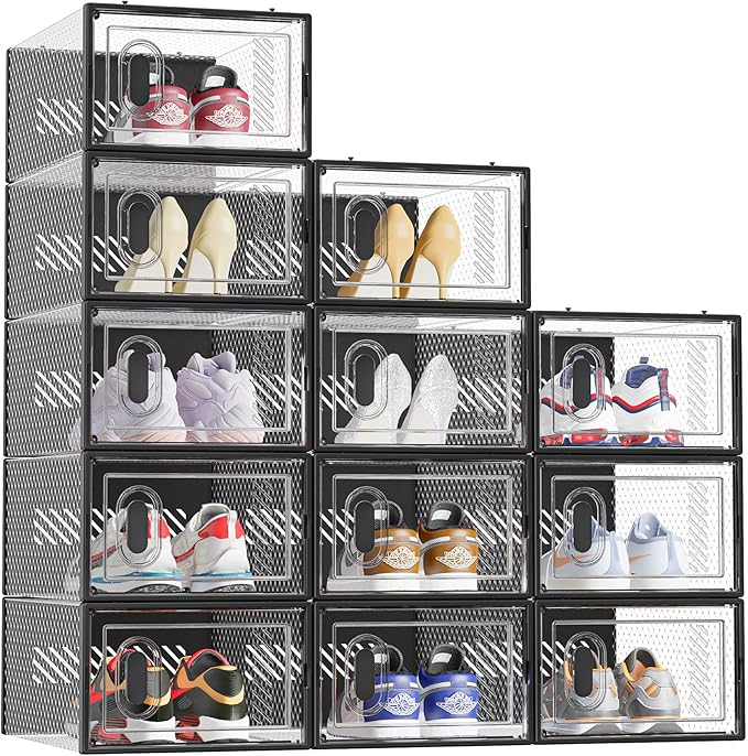 Shoe Storage, 12 Pack Shoe Organizer - Image 9