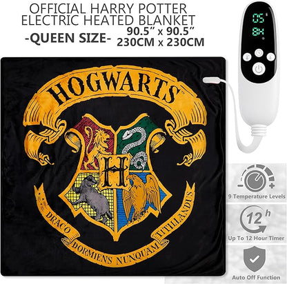 Harry Potter Gifts Heated Blanket Electric, Queen Size Luxurious Fleece - Image 2