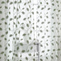Sage Green Sheer Curtains 63 Inch Length 2 Panels, Leaf Embroidery Linen Textured Light Filtering Sheer Curtains for Dining Room Bedroom, Rod Pocket Farmhouse Window Drapes, 2x40Wx63L Inches