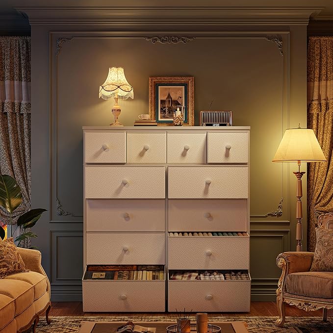 White Dresser for Bedroom Tall Dresser - Image 8