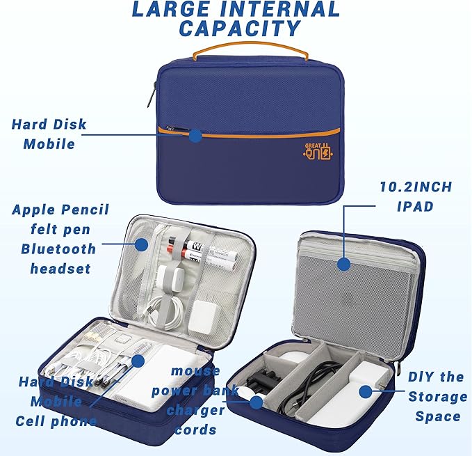 Electronics Organizer, Travel Cord Organizer Pouch, Portable Cable Organizer - Image 5