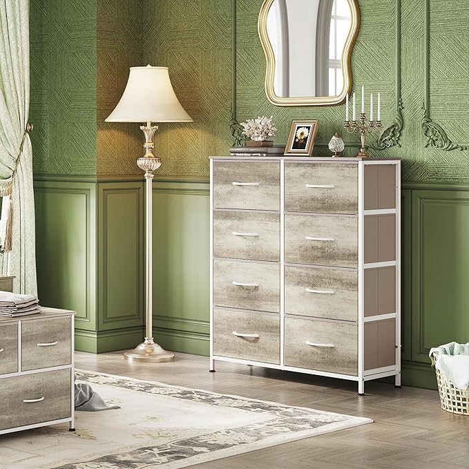 WLIVE Fabric Dresser for Bedroom, Tall Dresser - Image 2