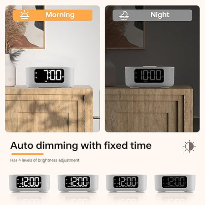 JALL Fabric Alarm Clock for Bedroom, - Image 7