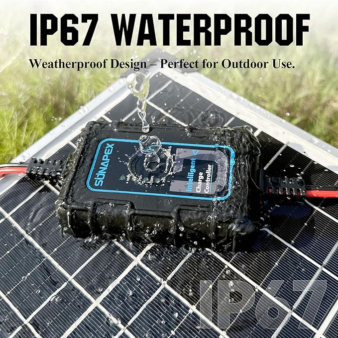 Sunapex Solar Charger Controller 12V: 10A PWM Intelligent Solar Panel - Image 2