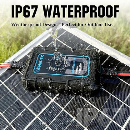 Sunapex Solar Charger Controller 12V: 10A PWM Intelligent Solar Panel - Image 2