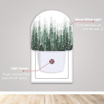 Axxitude Christmas Tree Forest Night Lights Plug into Wall - Image 2