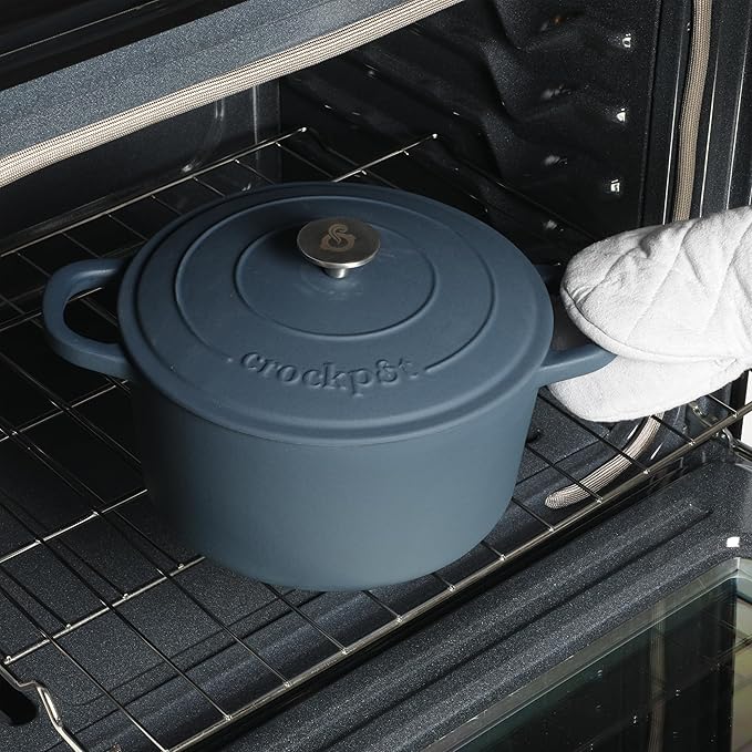 Crock-Pot Artisan 5-Quart Round European Enameled Cast Iron Dutch Oven - Image 5