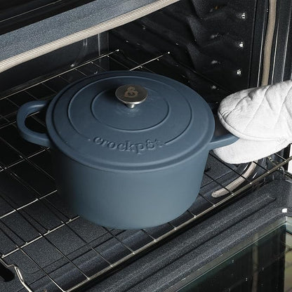 Crock-Pot Artisan 5-Quart Round European Enameled Cast Iron Dutch Oven - Image 5